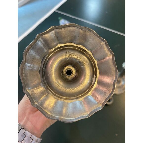 Pewter Metalars Italian Candlesticks - Picture 3 of 4